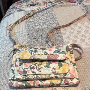 Nanette Lepore Floral Crossbody Bag in Cream, Yellow, Pink, Green